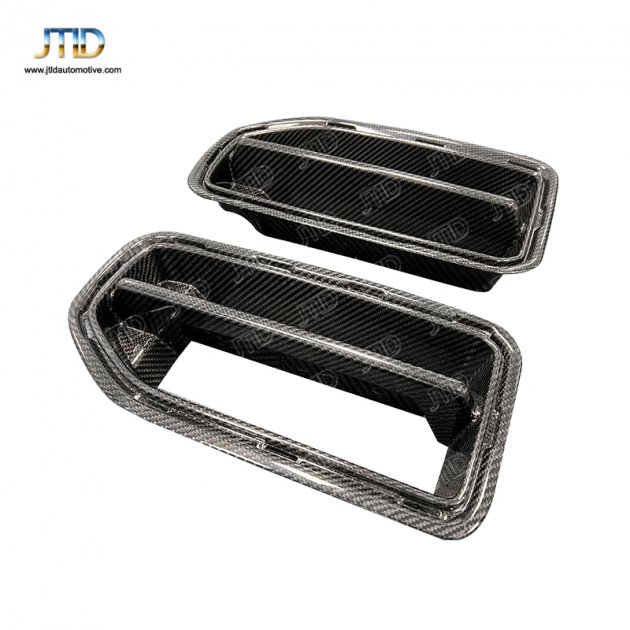 JT0-Bmwg141 2x Dry Carbon Fiber Front Bumper Grille Cover For BMW M2 G87 2022-2023