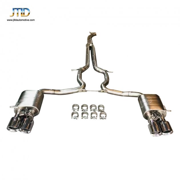 JTS-PO-138 Valved exhaust system for 971 Panamera 3.0T 2017+ with quad tips