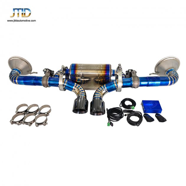 JTS-PO-140 For PORSCHE 992 GT3  GT3 RS  ST SILENCED VALVED EXHAUST
