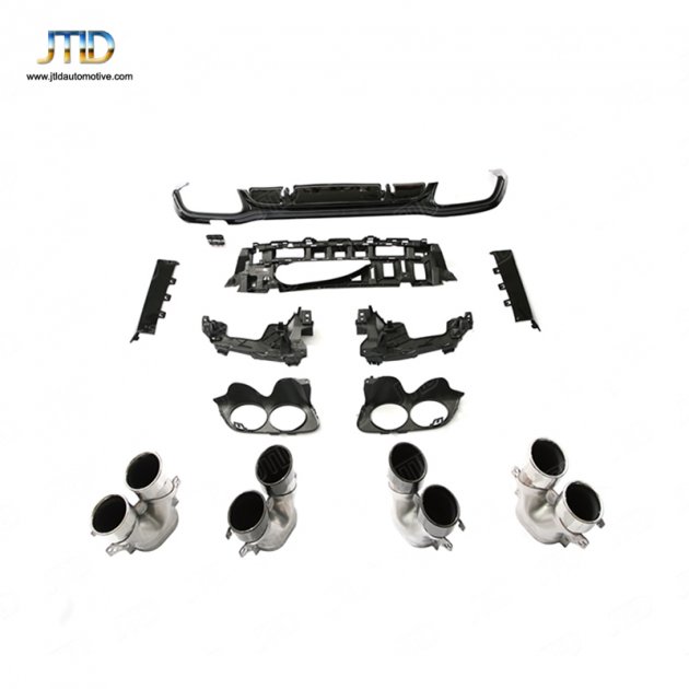 TJ-BE-026 17-22 E-CLASS W213 four doors(Sports) upgrade E53 rear diffuser、 exhaust tips