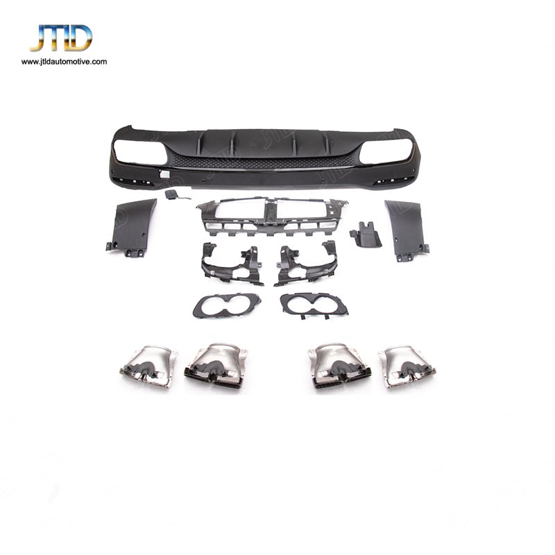 TJ-BE-050 19+ GLS CLASS X167 (no holes) upgrade GLS63 rear diffuser、exhaust tips