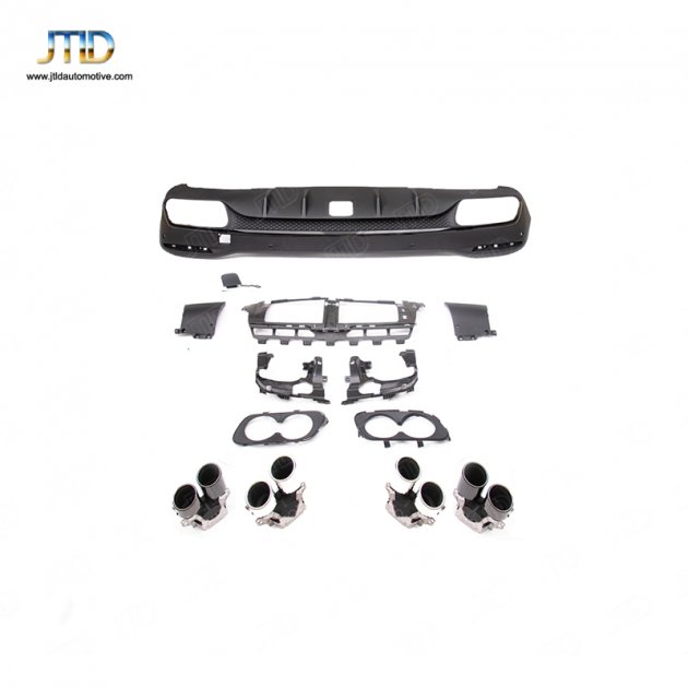 TJ-BE-045 19+ GLE CLASS W167 (with holes) upgrade  GLE53 rear diffuser、exhaust tips