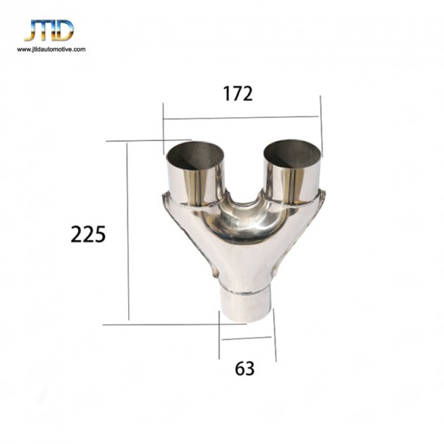 JTLD-GM-008 Universal exhaust three-way (1 single)