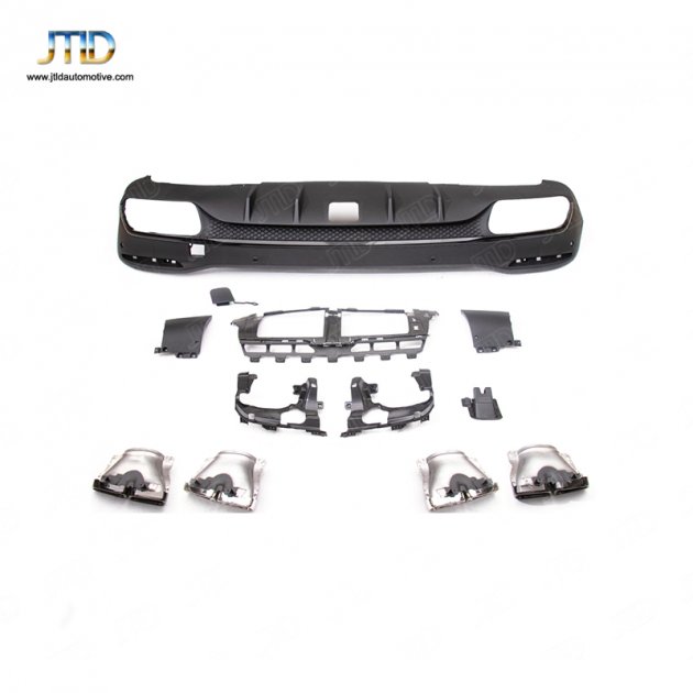 TJ-BE-047 19+GLECLASS W167 (with holes) upgrade GLE63 rear diffuser、 exhaust tips