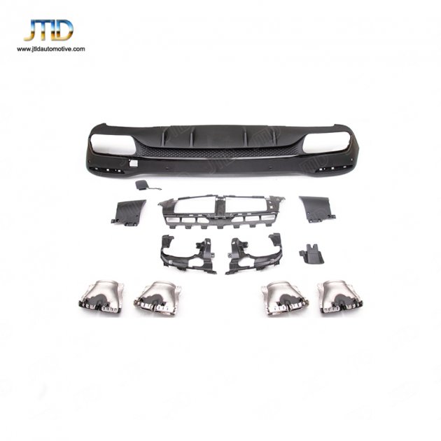 TJ-BE-046 19+GLE CLASS W167 ( no holes ) upgrade GLE63 rear diffuser、exhaust tips