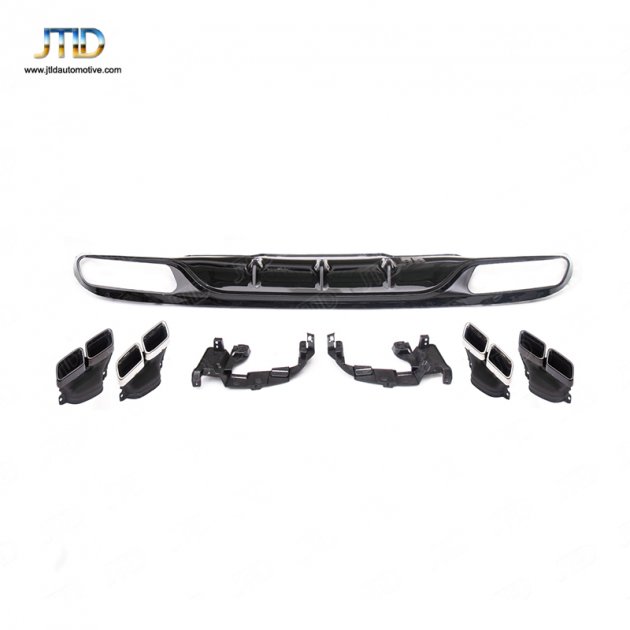 TJ-BE-024 17+E-CLASS W213 four doors(Ordinary) upgrade E63 rear diffuser、exhaust tips