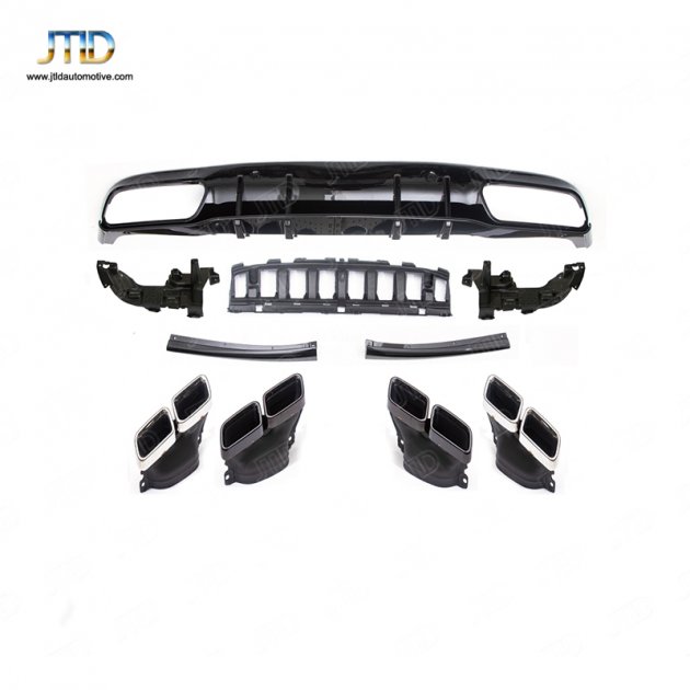 TJ-BE-010 15-18C-CLASS W205-C205 COUPE two doors (Sports)upgrade Edition rear diffuser、exhaust tips