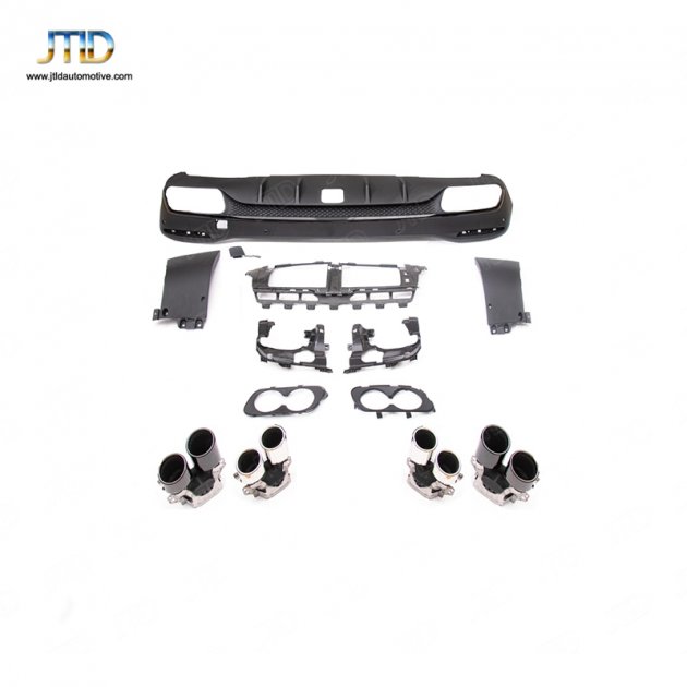 TJ-BE-049 19+ GLS CLASS X167 (with holes) upgrade GLS53 rear diffuser、exhaust tips