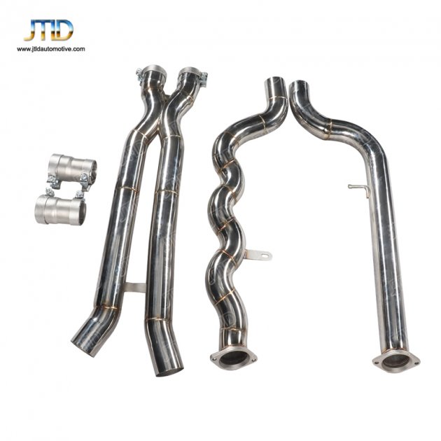 JTS-BM-359 Mid pipesfor BMW S58 G80 G82 G87 M3 M4 M2 3.0T  X pipe shape equal length midpipe