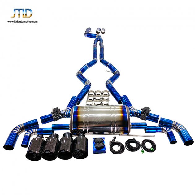 JTS-BM-370 Performance  Remote Valved Catback Exhaust for BMW 340i G20 g28 M3 3.0 b58 control