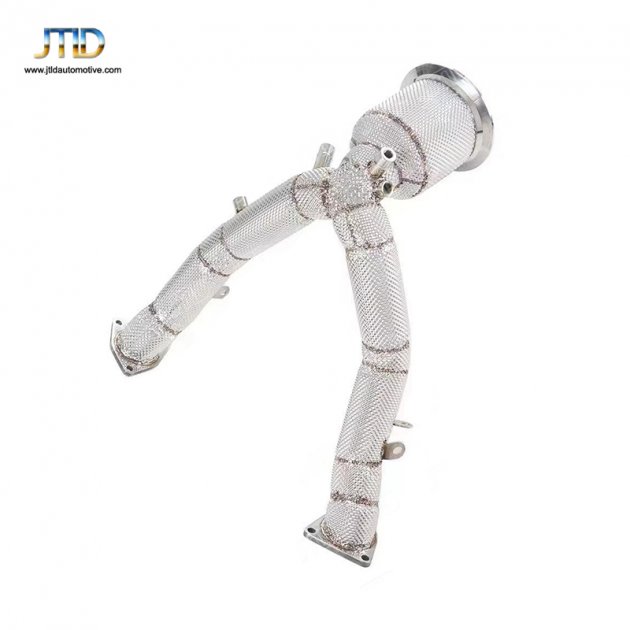 JTDPO-067 Stainless Steel Exhaust pipes Exhaust Downpipe For PORSCHE Cayenne 9y0 exhaust Header shield with OPF