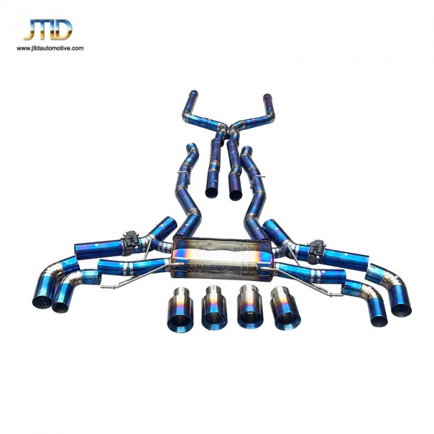 JTS-BM-413 Exhaust System for 2019+ BMW F95 X5M F96 X6M Titanium Valved Sport 