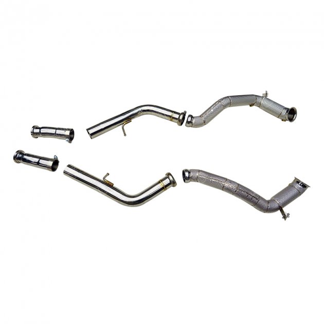 JTDBE-259 For 2018-2024 Mercedes G63 AMG Downpipes W463A W464 with heat shield