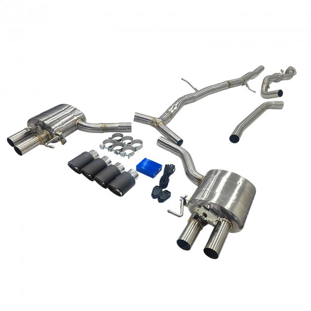 JTS-AU-245 Exhaust System for 2019 AUDI A5 45 TFSI QUATTRO 2.0 4 WHEEL DRIVE AND 4 DOOR