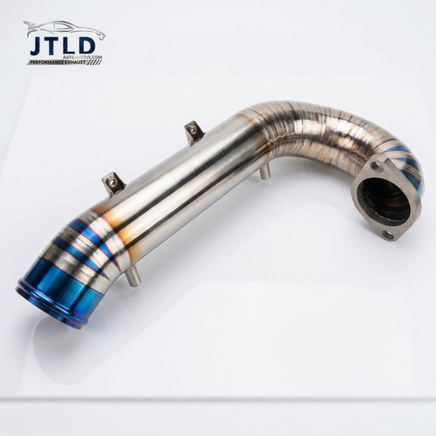 CP-HO-008 Titanium Turbo Inlet Pipe Crossover Tube for Honda Civic Type R FK8 2.0T K20C1 2017-2021