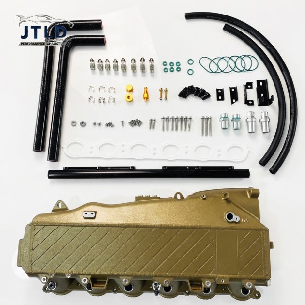 IM-BM-026 Semi-Cast Aluminum B58TU Gen 2 Intake Manifold with Intercooler & Fuel Rail Port Injection for Toyota GR Supra A90 A91 BMW G20 M340i