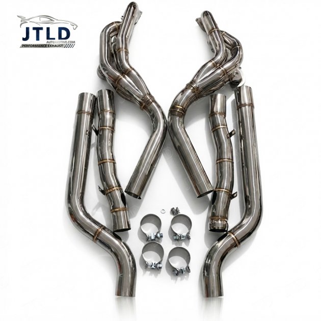JTEH-BZ-003 Stainless Steel 4-1 Exhaust Headers Manifold Downpipe Fits for Mercedes W204 C63 AMG V8 Engine Car Tuning Parts