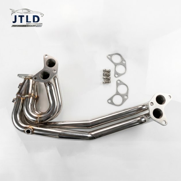 JTSU-013 High Flow 4-1 UEL Exhaust Manifold 3 Oxygen Sensor Holes De-cat Header Overpipe Set for Scion FR-S Toyota 86 GR86 BRZ 