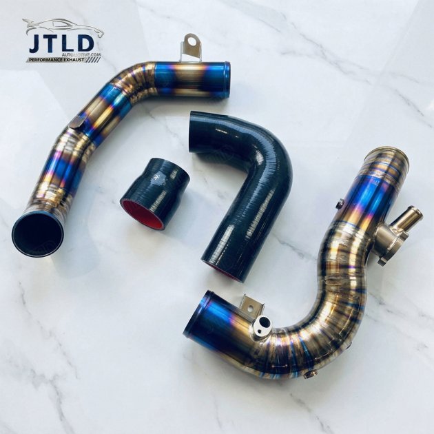 CP-VW-010 Titanium Charge Pipe Kit for VW Golf 8R MK8 EA888 Gen4 2.0T High Flow Intercooler Turbo Boost Pipe Upgrade