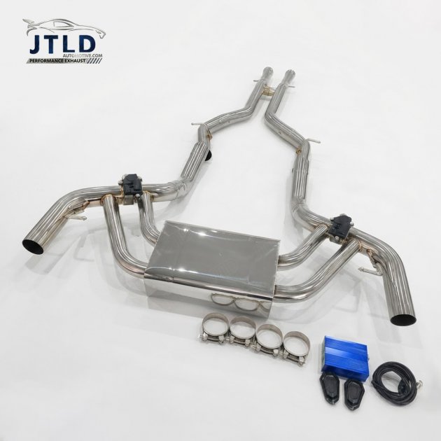 JTS-BE-337 Stainless Steel Valved Exhaust System Catback for Mercedes Benz AMG GT GTS C190 4.0T V8 Variable Muffler Pipe with Remote Controller