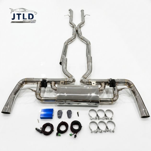 JTS-BE-336 Stainless Steel Valved Exhaust System for Mercedes Benz AMG GLE63 W166 W167 High Performance Catback Muffler with Remote Controller