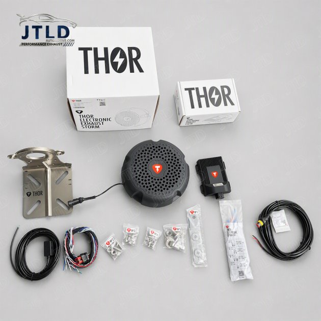 JT-ED-022 ECO Performance THOR Electronic Exhaust Sound System Single STORM Speaker Universal Active Sound Booster Simulator for Tesla EV Gas Cars